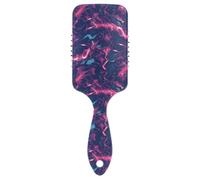 Brosse à cheveux antistatique bleue Safari violet éclaircissant pour cheveux fins Masseur de tête pour cheveux bouclés avec poignée ergonomique cepillo para cabello