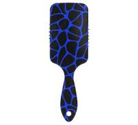 Brosse à cheveux antistatique pour cheveux épais, motif léopard noir et bleu marine, pour cheveux longs, avec poignée ergonomique, Cepillo anti-frisottis para cabello