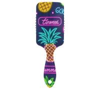 Brosse à cheveux antistatique Summer Neon Fruits Ananas Fruits Brosse à cheveux Peigne conçu pour tous les types de cheveux avec poignée ergonomique cepillo para cabello