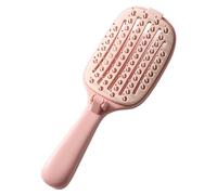 Brosse à cheveux auto-nettoyante - 18 x 6 x 6 cm - Pliable - Accessoire de coiffure démêlant - Peigne de massage anti-frisottis - Design hygiénique portable - Brosse à cheveux pour femme, maison