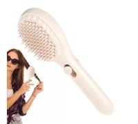 Brosse à Cheveux Auto-Nettoyante pour Femme - Peigne Massant pour Cuir Chevelu Rétractable | Brosse Massante Portative Antistatique pour Cuir Chevelu et Voyage pour Femme