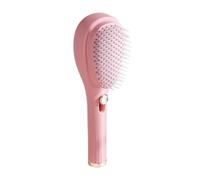 Brosse à cheveux autonettoyante, peigne de massage antistatique, peignes de massage télescopiques rotatifs - Brosse à cheveux auto-nettoyante antistatique pour les types de cheveux