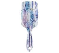 Brosse à cheveux avec coussin d'air - Attrape-rêves - Rose bleue - Pour cheveux épais et démêlants antistatiques