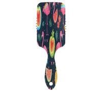 Brosse à cheveux avec coussin d'air - Peignes à coussin d'air - Peignes Love Peach Flamingo pour cheveux épais et démêlants antistatiques