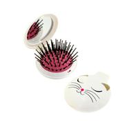 Brosse à cheveux avec miroir - Lady Retro