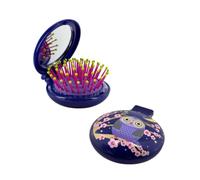Pylones, Brosse à cheveux miroir 2 en 1 - Lady Retro Blue Owl