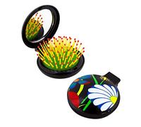 Brosse à cheveux avec miroir - Lady Retro