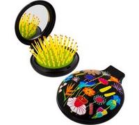 Pylones – Brosse à cheveux avec miroir – Lady Retro – Jardin fleuri – 6 G