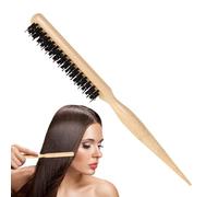 Brosse à cheveux avec poils en nylon - Brosse de coiffage à 3 rangées - Peigne à queue pour cheveux fins - Peigne à boucler pour démêler, démêler, définir et séparer les boucles