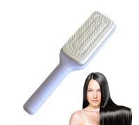 Brosse à cheveux avec poils rétractables, antistatique, auto-nettoyante, peignes portables avec poignée rotative pour hommes, femmes,