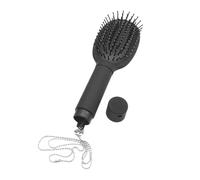 Brosse à cheveux avec rangement caché - Peigne à compartiment secret de 20 cm | 80 g de clés et de bijoux | Housse amovible, accès facile | Sécurité discrète pour les voyages, les festivals, la