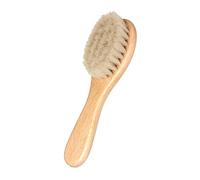 Brosse à cheveux bébé ● Manche en bois et poils de chèvre naturels ● Brosse douce pour cheveux sensibles ● Brosse filles et garçons