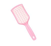 Brosse à cheveux bouclée pratique peigne de coiffure creux démêlant pour femme et fille Peigne creux sec et humide pour femme et fille