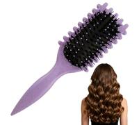 Brosse À Cheveux Bouclés Bounce, Brosse Universelle Sans Accrocs, Outil De Démêlage Et De Formation Des Boucles, Réduit La Casse Et La Séparation Pour Tous Types De Cheveux