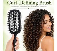 Brosse à cheveux bouclés, brosse à cheveux bouclés définissante, façonnage et définition des boucles pour femmes, brosse de coiffure pour cheveux bouclés pour peigner et façonner, réduction des tirail