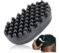 Brosse à cheveux bouclés, brosse à cheveux en caoutchouc, dreadlock twist styler brosse lavable afro éponge afro racket pour les barbiers et usage quotidien, idéal pour les cheveux bouclés tressés sa