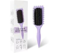 Brosse à cheveux bouclés, brosse de coiffage pour définir les boucles, brosse à cheveux pour peigner et façonner les pour réduire l'étanchéité et améliorer les unisexe