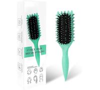 Brosse à cheveux bouclés, brosse de coiffage pour définir les boucles, brosse à cheveux pour peigner et façonner les pour réduire l'étanchéité et améliorer les unisexe
