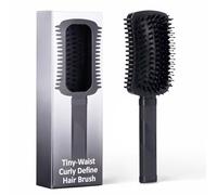 Brosse à cheveux bouclés, brosse de définition de boucles, brosse de volume bouclée, façonnage et coiffage des boucles pour homme et femme (noir)