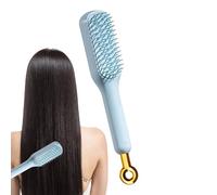 Brosse à cheveux bouclés - Brosse pour définir les boucles | Poils de sanglier, | Peigne de massage antistatique autonettoyant pour cheveux longs et bouclés, moins de traction, réduit la traction et l