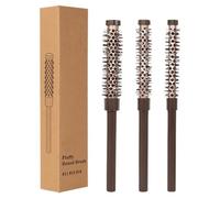 Brosse à cheveux bouclés - Ensemble de peignes à rouleaux éclatants, outil de style volumisant | Brosses rondes sûres pour la chaleur des cheveux courts, kit de brosse Profes