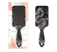 Brosse à cheveux brillante en forme de dragon chinois avec coussin d'air humide et sec - Brosse à cheveux démêlante en plastique pour enfants et adultes - Cadeau de rentrée scolaire pour homme et