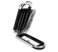 Brosse À Cheveux, Brosse De Voyage Pour Femmes,Brosse À Démêler De Cheveux Pliable Avec Miroir - Maquillage De Poche Pour Sac, Sac, Poche, Voyage Valises