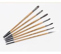 Brosse À Cheveux Chinchilla Pour Peinture À L'huile,Ensemble De 7 Pièces,Pas De Volume,Gouache,Crochet,Stylo De Ligne,Artiste,Pinceaux,Dessin,Fournitures D'art