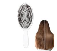 Brosse à cheveux compacte, peigne antistatique de massage du cuir chevelu, compacte avec poils doux, démêlant doux pour homme et femme, stimulation relaxante du cuir chevelu pour cheveux bouclés