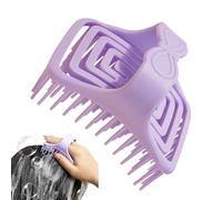 Brosse à cheveux creuse, brosse de massage pour cuir chevelu, 8,9 x 6,9 x 6,9 cm, peigne de nettoyage doux, design confortable, bain exfoliant pour le cuir chevelu pour salle de bain, soins du corps