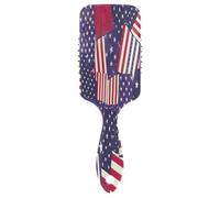 Brosse à cheveux de massage avec drapeau des États-Unis, brosse antistatique, brosse à cheveux saine pour femmes, brosse peigne à cheveux