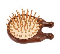 Brosse à cheveux de massage Peigne de massage du cuir chevelu en bois de santal Grattoir à nez en bois Outil de massage multifonction indolore 2 en 1 pour les voyages à domicile