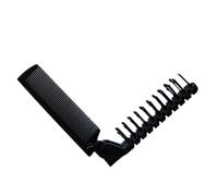 Brosse à cheveux de voyage - Peigne pliable à double tête de 20 cm, brosse de poche portative | peigne antistatique à dents fines, outil de style léger, peignes compacts pour hommes
