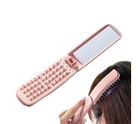Brosse À Cheveux De Voyage | Portable Avec Miroir - Brosse De Poche Démêlante | pour Femmes Filles Travail École Quotidien Salle de Sport Business Maquillage Coiffure Soin