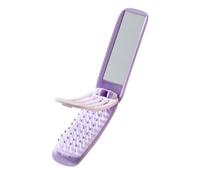 Brosse à cheveux de voyage pour femme, massage pliable, brosse à cheveux compacte et peigne pour le sac à main - pour femmes et filles, travail, école, utilisation quotidienne, salle de sport