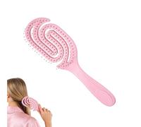 Brosse à cheveux - Démêlant les mèches | Spiral Vent Styler - Conception de courbe de poils creux, réduction de la casse contrôle de finition lisse pour enfants femmes salon de ménage voyages