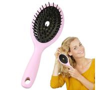 Brosse à cheveux démêlante - Brosse à cheveux lisses - Peigne creux ultra doux | Brosse lissante anti-traction à cheveux fins pour cheveux courts, moyens et longs (6,6 x 3,0 x 19,5 cm) (lavande, rose)