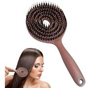 Brosse à cheveux démêlante - Brosse creuse en nid d'abeille pour le dos, brosse de massage circulaire du cuir chevelu, poils souples et souples, outil de stimulation folliculaire doux, accessoire de