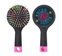 Brosse à cheveux démêlante colorée motif vie marine pieuvre base coussin