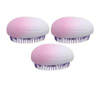 Brosse à cheveux démêlante, elastic bristle wet dry use small wet hair massage comb easy to comb all kinds of knotted hair,pour accueil, coiffeurs(gradient grape purple).