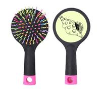 Brosse à cheveux démêlante en forme de coquille de conque de bucc/de dessin à la main