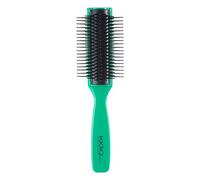 Brosse à cheveux démêlante ergonomique avec large rangée de dents rondes et boules pour un séchage plus rapide