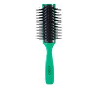 Brosse à cheveux démêlante ergonomique avec large rangée de dents rondes et boules pour un séchage plus rapide