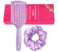 Brosse à cheveux démêlante humide ou sèche pour tous les types avec chouchous sans nœuds démêlant 2 accessoires démêlants et élastiques accessoires pour cheveux