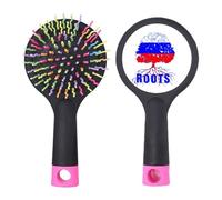 Brosse à cheveux démêlante motif drapeau russe Root Faly Art Déco Mode Salon de coiffure Base coussin