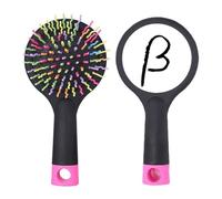 Brosse à cheveux démêlante noire avec base coussin alphabet grec beta