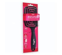 Brosse à Cheveux Démêlante Noire Sagyène - Ergonomique, Douce pour Tous Types de Cheveux, Design Moderne