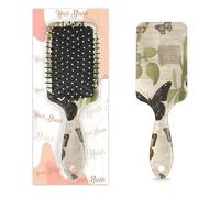 Brosse à cheveux démêlante pour cheveux humides et secs, papillon coloré dans un vieux journal, peignes à coussin d'air pour femmes, hommes, garçons, filles, enfants, brosse de massage pour cheveux