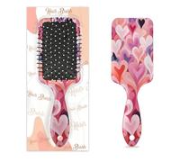 Brosse à cheveux démêlante pour cheveux humides et secs, peignes à coussin d'air à cœurs abstraits pour femmes, hommes, garçons, filles, enfants, brosse de massage pour cheveux bouclés ou raides