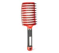 Brosse à cheveux démêlante pour femmes, bouclées, enfants, anti-frisottis, tous afro, séchage, long, épais, fin, sec, brosses, peigne pour femmes, ondulées, sanglier, mouillées, lisses, démêlantes (F)